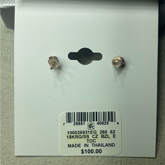 Cubic Zirconia Pavé Earrings - Picture 6 of 6